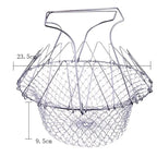 Stainless Steel Cooking Basket with Handles – Easy Draining & Serving