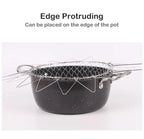 Stainless Steel Cooking Basket with Handles – Easy Draining & Serving