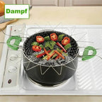 Stainless Steel Cooking Basket with Handles – Easy Draining & Serving