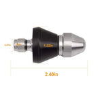 Stainless Steel Pipe Cleaning Nozzle with High Pressure Water Jets