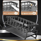Stainless Steel Sink Organizer – With Towel Holder & Drain for Clean Order