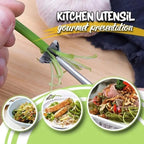 Stainless Steel Onion Slicer – for even strips and decorative presentation