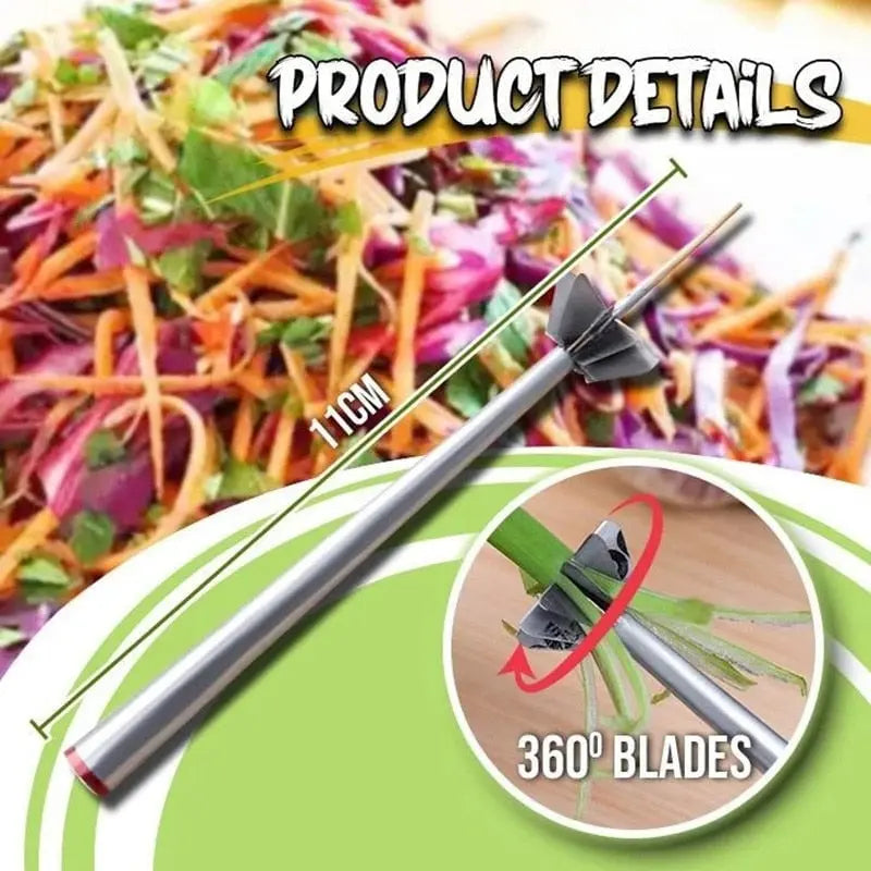 Stainless Steel Onion Slicer – for even strips and decorative presentation