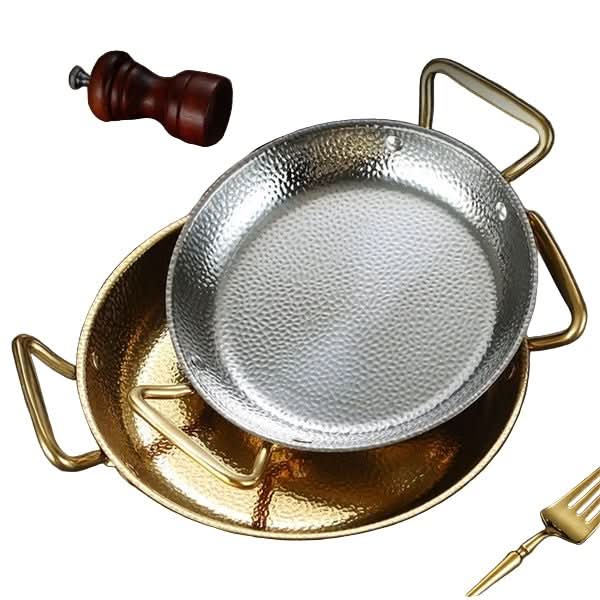 Hammered stainless steel pot for pans, sauces & versatile cooking