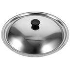 Robust universal stainless steel lid for woks & pans