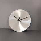 Stainless Steel Wall Clock Large | Modern Design for Living Room