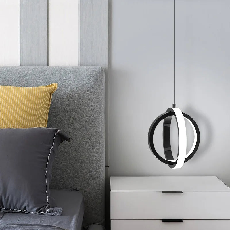 Modern LED Hanging Lamp – Minimalist Pendant Light for Living Room and Dining Room