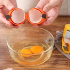 Egg opener & egg yolk separator