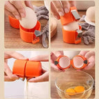 Egg opener & egg yolk separator
