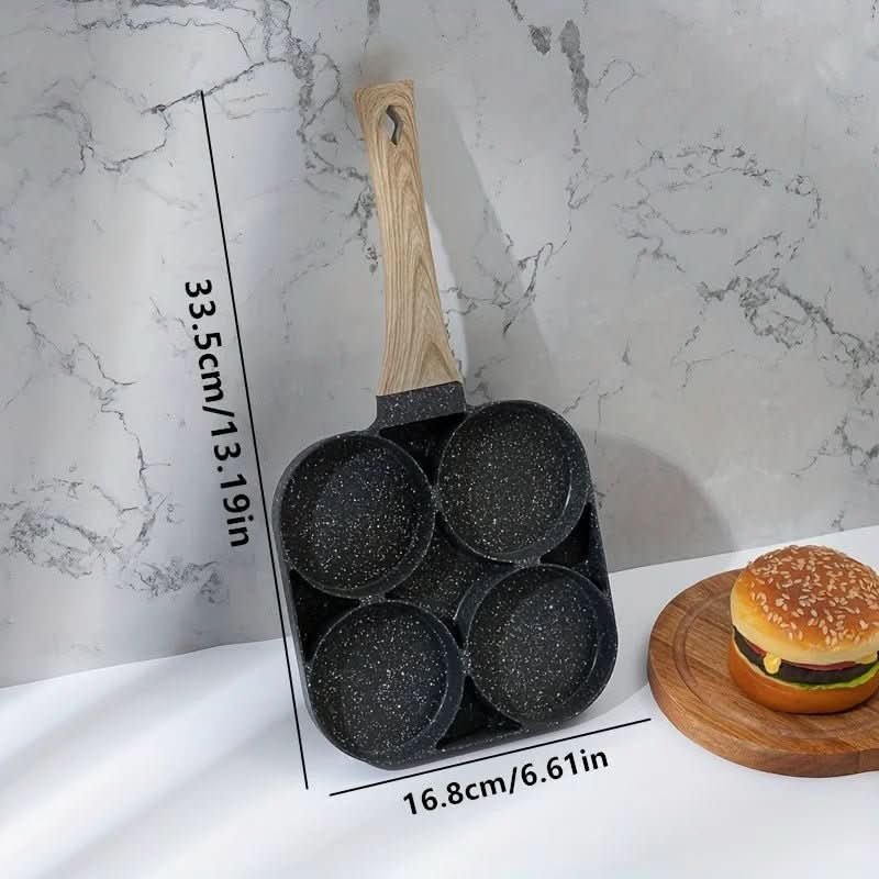 Hole Non-Stick Pan | Multipurpose Pan for Eggs & Pancakes | Durable Aluminum | Easy to Clean