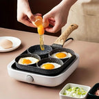 Hole Non-Stick Pan | Multipurpose Pan for Eggs & Pancakes | Durable Aluminum | Easy to Clean