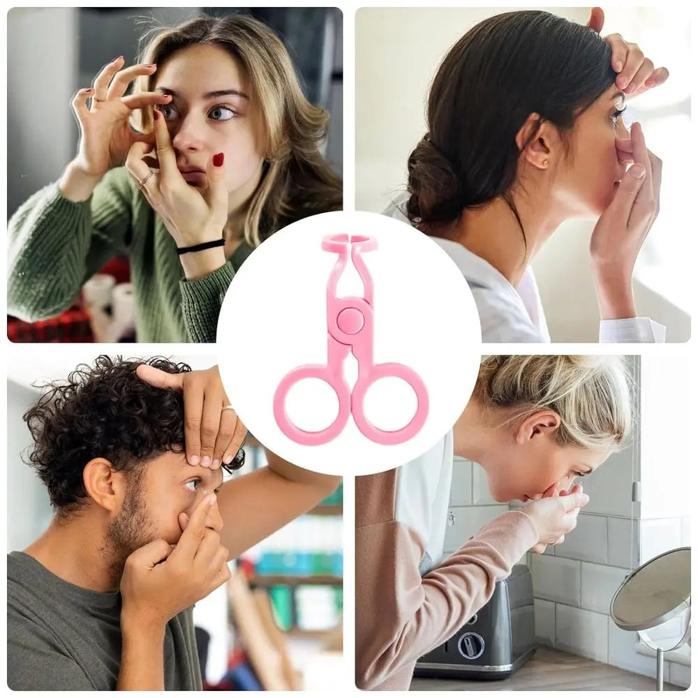 Insertion aid for contact lenses – Incl. lid opener for soft & hard lenses