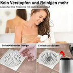 Disposable drain screens with adhesive surface – Against clogging & mold in the bathroom