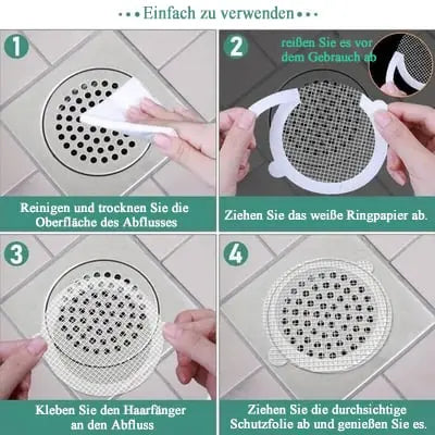 Disposable drain screens with adhesive surface – Against clogging & mold in the bathroom