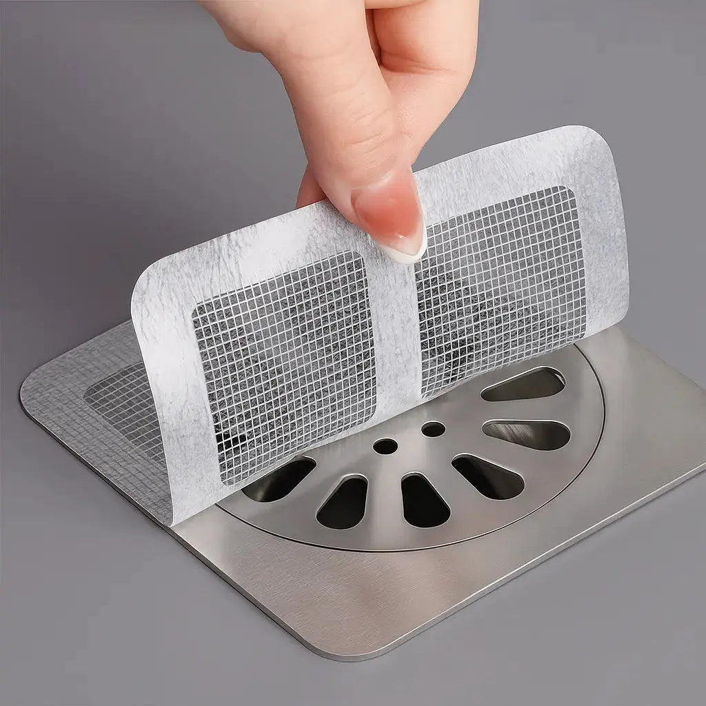 Disposable drain screens with adhesive surface – Against clogging & mold in the bathroom
