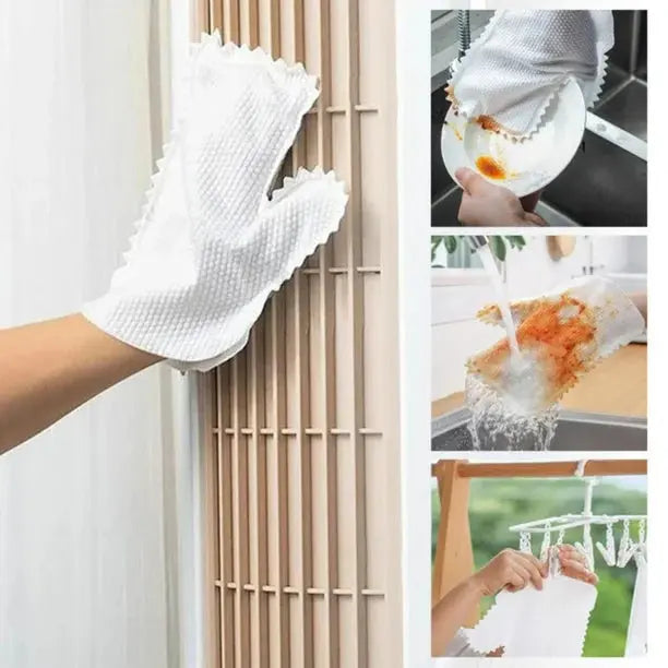 Disposable Cleaning Gloves Made of Non-Woven Fabric – Remove Fine Dust Powerfully by Hand