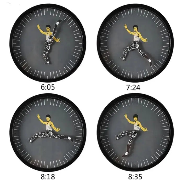 Unique Kung Fu Wall Clock – Quiet and stylish