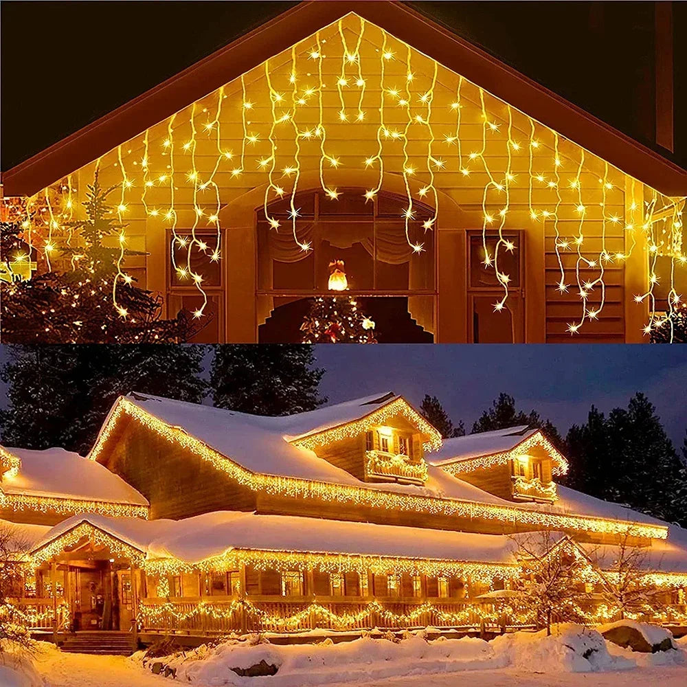 Icicle Light Curtain | LED Christmas Decoration Outdoor