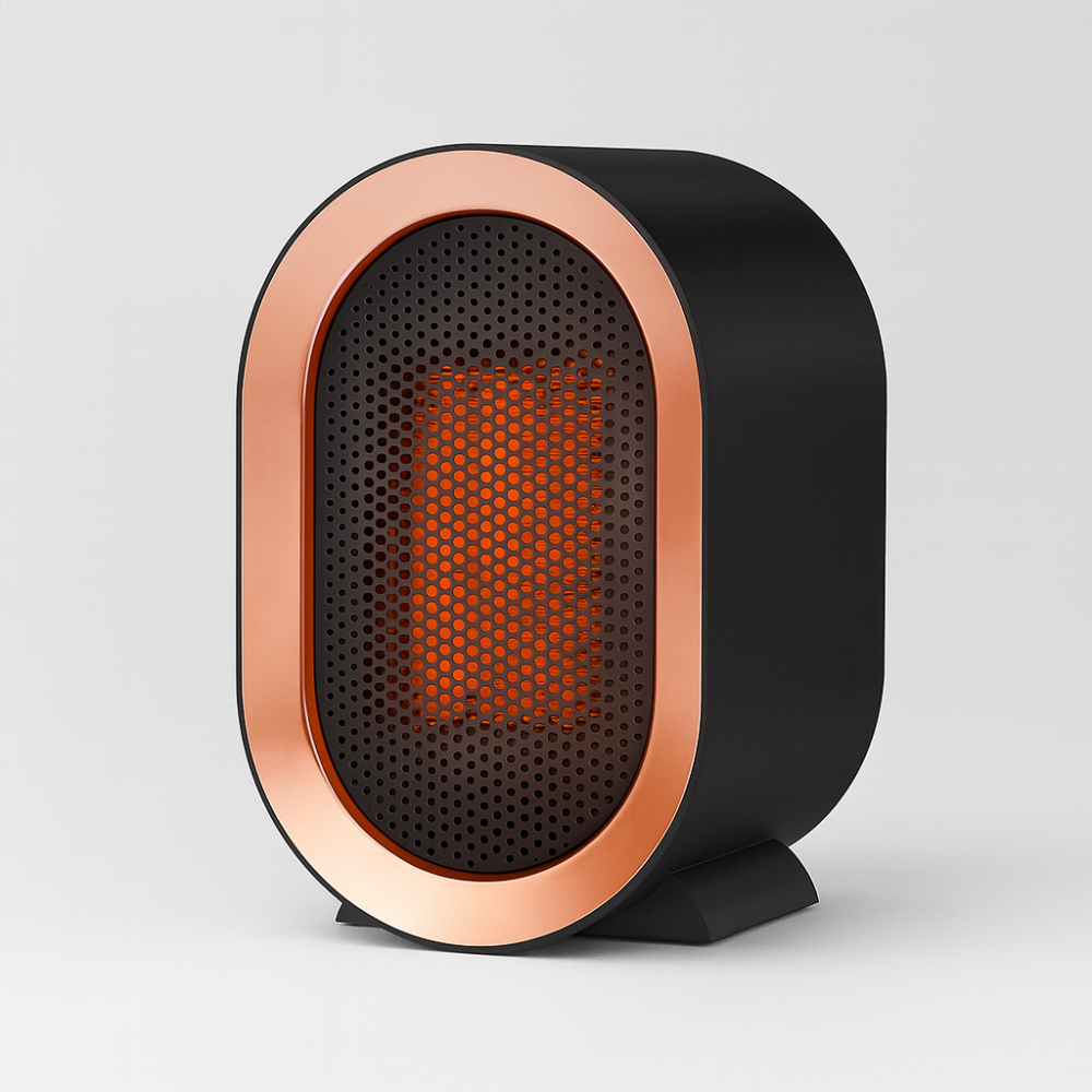 Compact Ceramic Space Heater Energy Efficient Portable Electric Heater