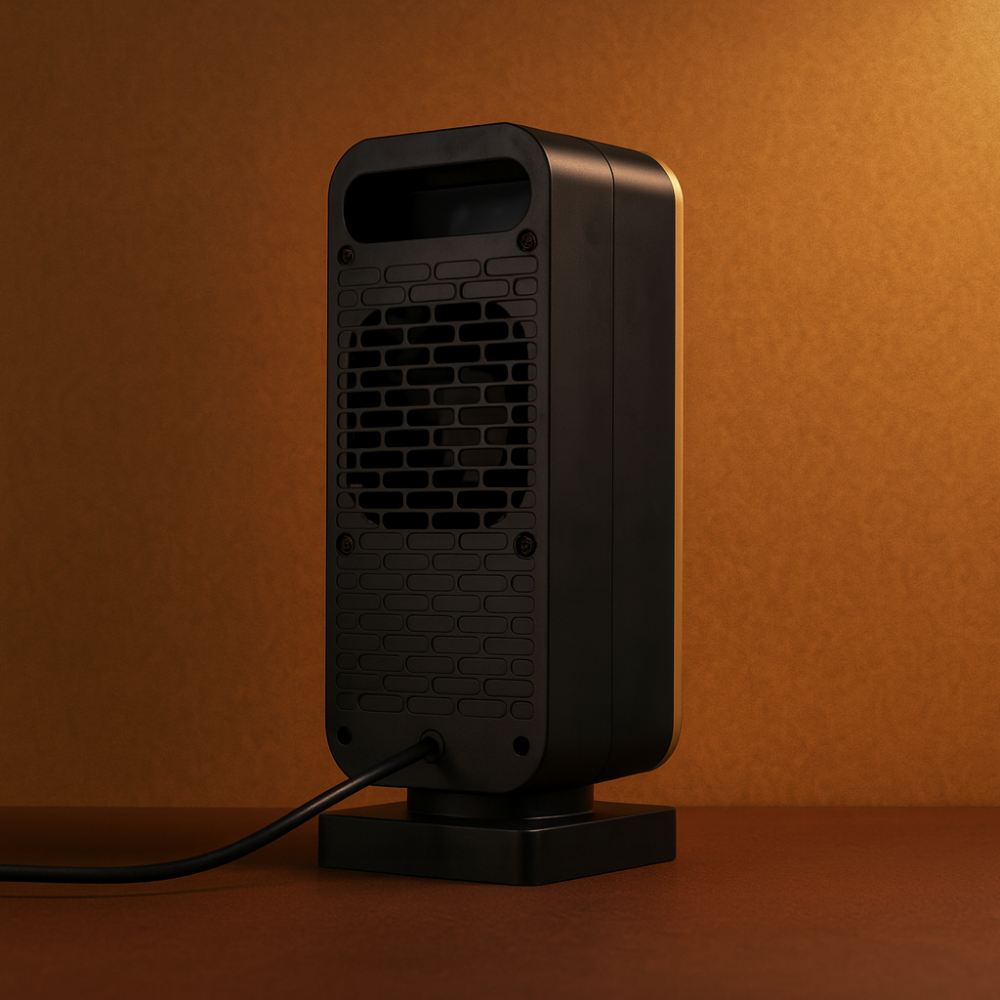 Electric Space Heater Portable Ceramic 500W Quiet Square Tip Over Protection