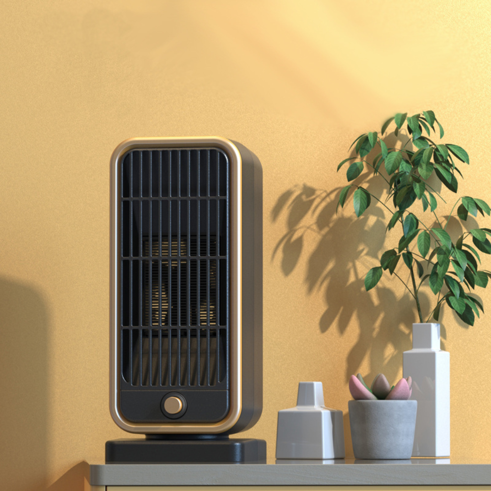 Electric Space Heater Portable Ceramic 500W Quiet Square Tip Over Protection