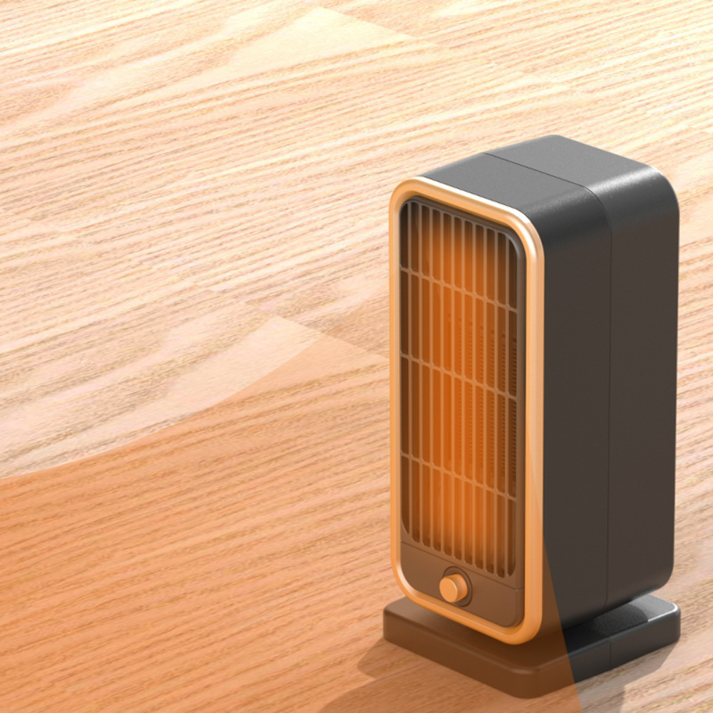 Electric Space Heater Portable Ceramic 500W Quiet Square Tip Over Protection