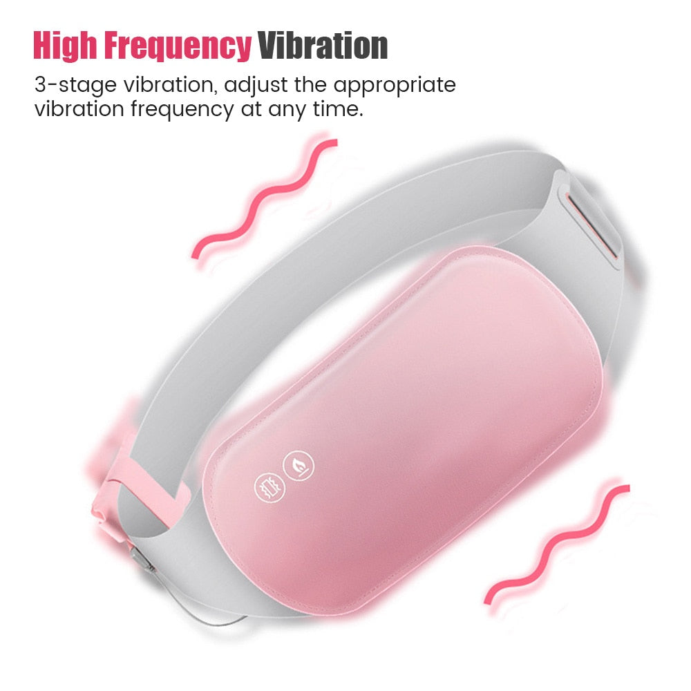 Wireless Electric Heating Pad for Cramps with Graphite Technology & Vibration Therapy