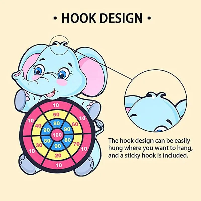 Elephant Dart Game for Kids – Promotes Aiming, Counting & Coordination