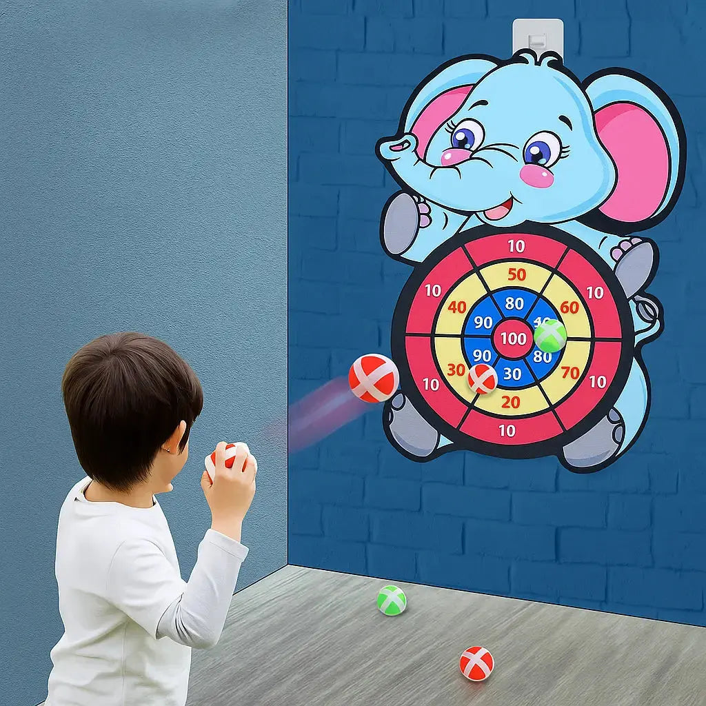 Elephant Dart Game for Kids – Promotes Aiming, Counting & Coordination
