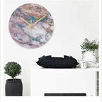 Olive - Elegant Wall Clock with Marble Inspiration