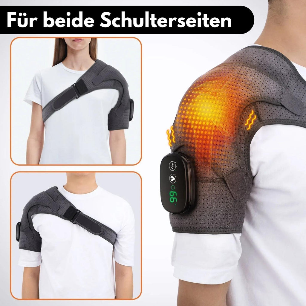 Portable Shoulder Massager with Heat Therapy - ThermoFlex Pro