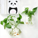 Elegant Glass Wall Vase – Minimalist Plant Holder