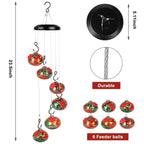 Elegant Hummingbird Feeder Station with Wind Chimes – Effortlessly Attracts Birds