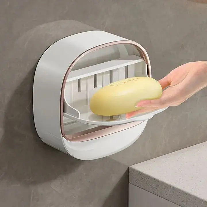 Elegant Waterproof Soap Dish with Draining Surface
