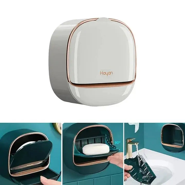 Elegant Waterproof Soap Dish with Draining Surface