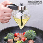 Elegant OIL & syrup dispenser made of glass – For clean pouring with style