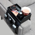 Elegant Sofa Armrest Tray with Organizer for Drinks and Accessories
