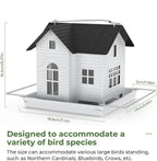 Solar-Bird Feeder House with LED Light