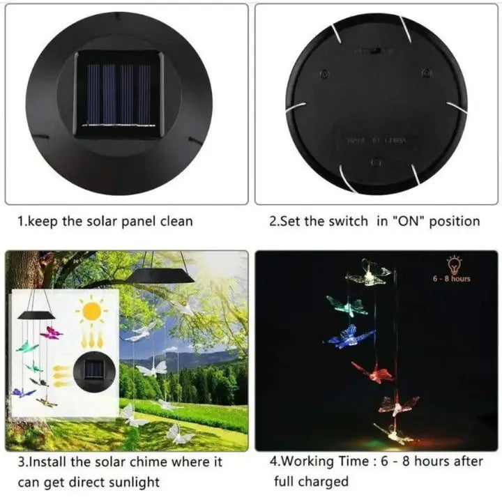 Elegant Solar-Powered Garden Lights
