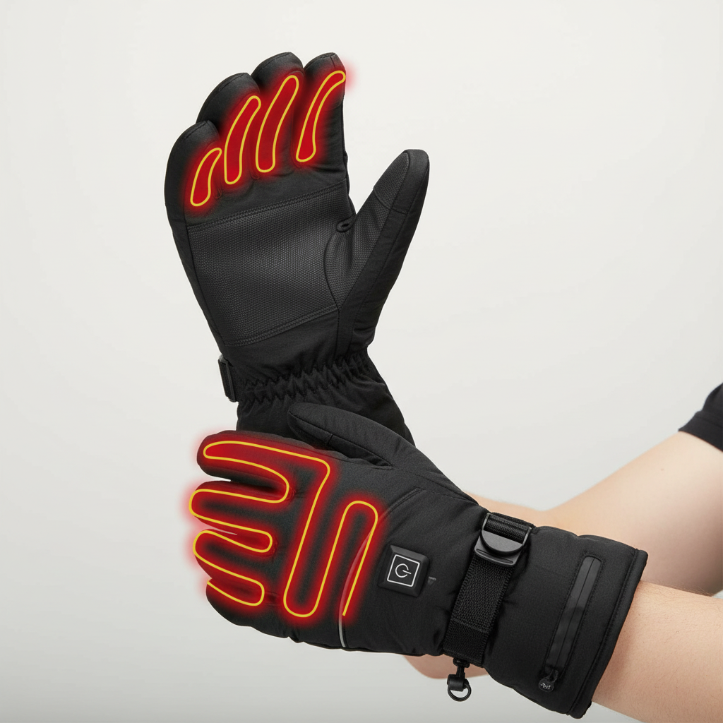 ThermoGrip Heated Gloves – Waterproof Unisex Gloves with 3 Heating Levels and Touchscreen Function