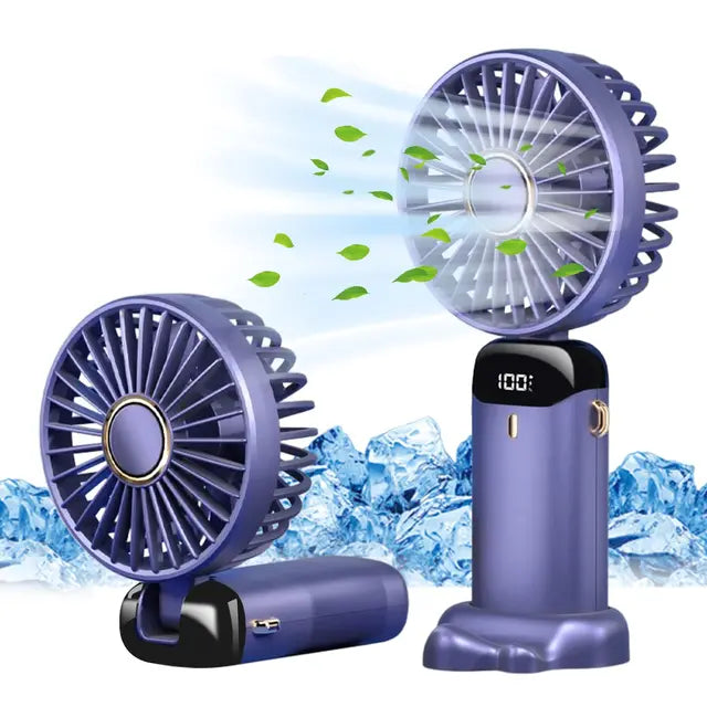 Practical fan with phone holder