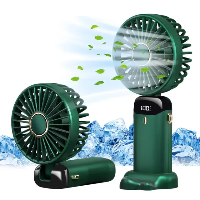 Practical fan with phone holder