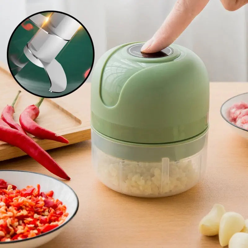 Electric Mini Food Chopper – USB rechargeable Garlic Chopper