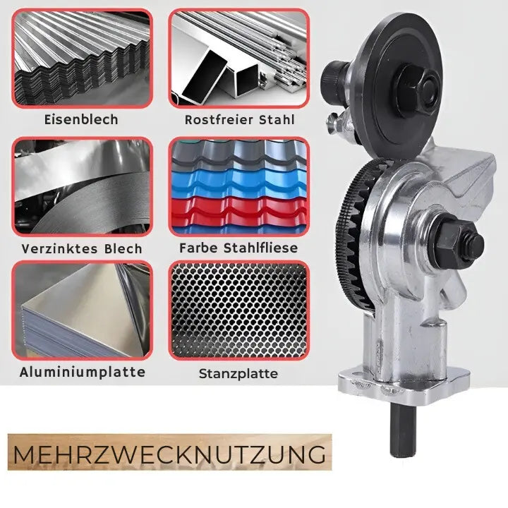 Metal cutter for drill machines – Cuts precisely sheet metal, aluminum & plastic
