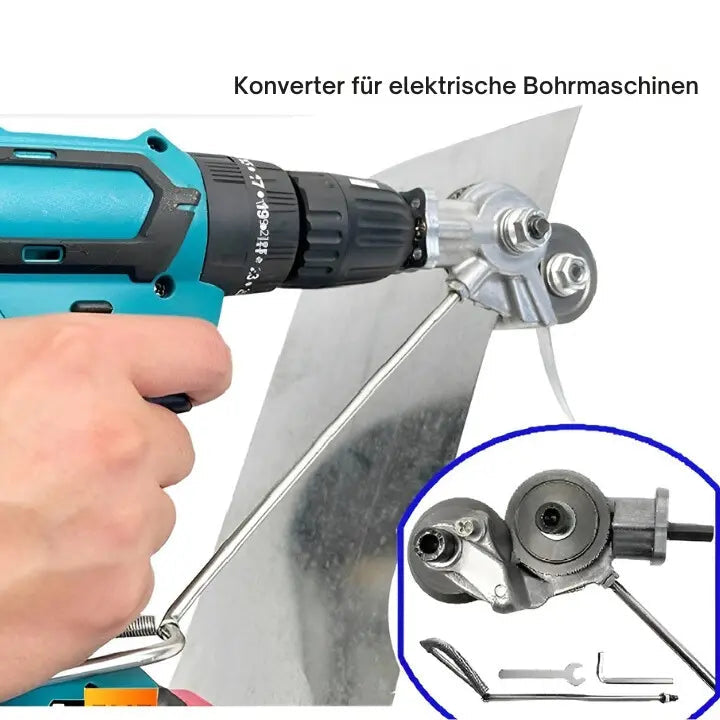 Metal cutter for drill machines – Cuts precisely sheet metal, aluminum & plastic