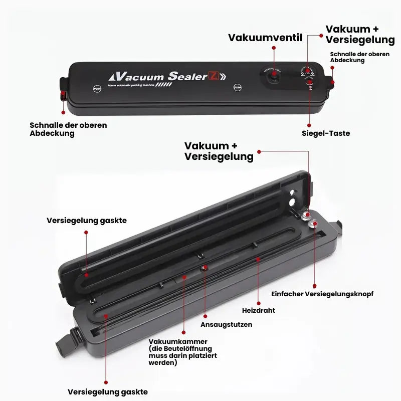 Electric Vacuum Sealer for Food with 50 Bags