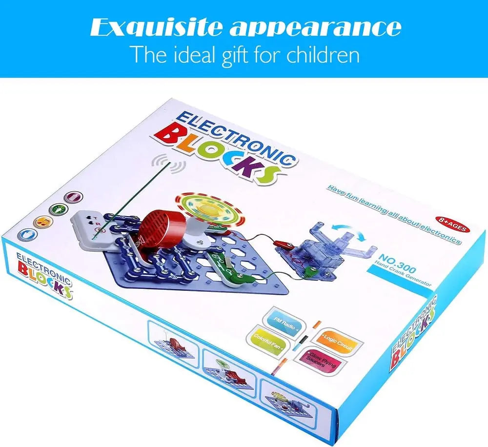 Electronic learning kit for children with 300 experiments