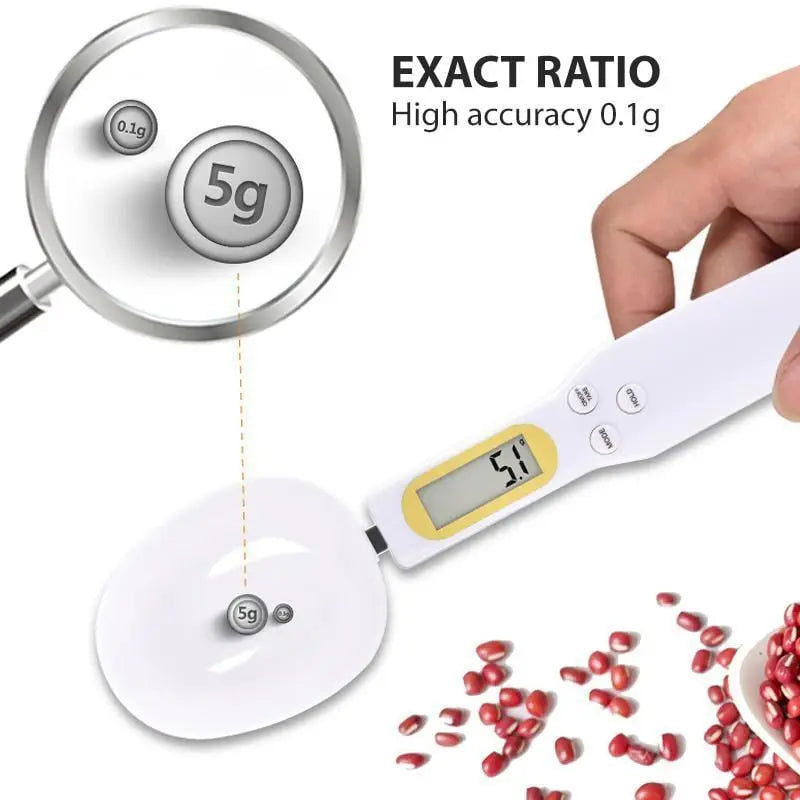 Electronic Measuring Spoon with Precision Sensor and Tare Function