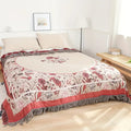 Elira Rose Floral Cotton Blanket