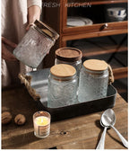 Embossing Flower Glass Container